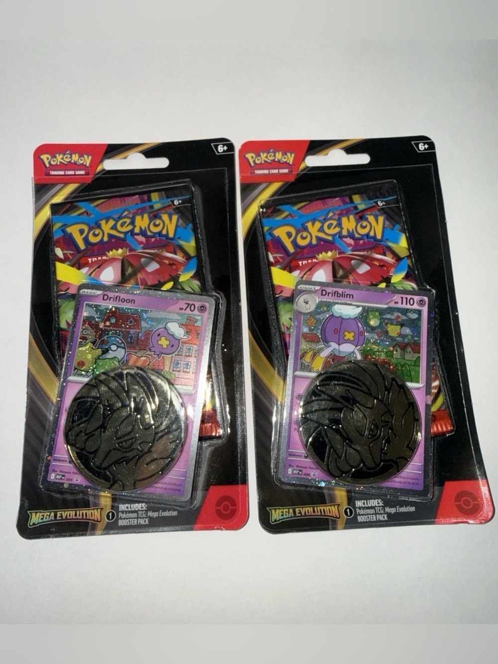 Pokemon TCG Mega Evolution Single Pack Booster Blister Set - Drifloon & Drifblim